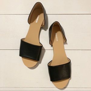EXPRESS never worn open toed flats